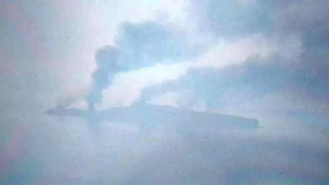 La Isla de las Serpientes luego de bombardeos