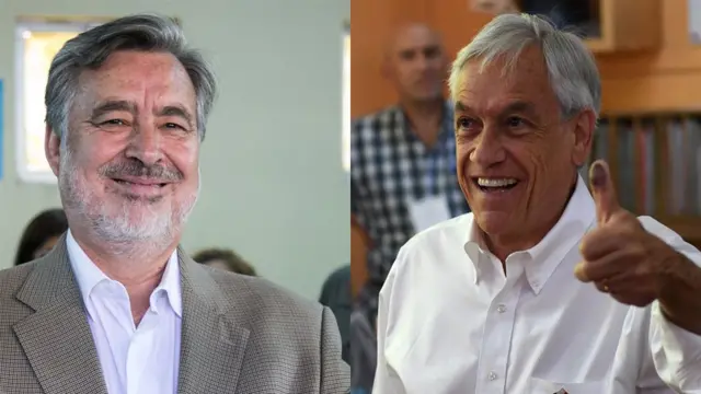 Guillier (à esquerda) e Piñera disputarão o segundo turno a eleição no dia 17bonus de boas vindas 1xbetdezembro (Fotos: Guillier; Reuters; Piñera: AFP)