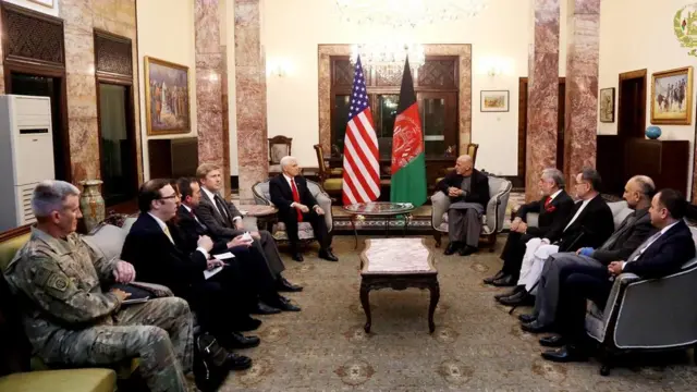 پنس و رهبران حکومت وحدت ملی افغانستان