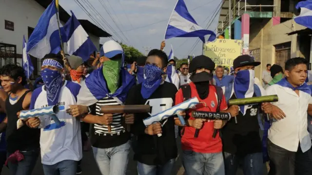 Protesta en Niquinhomo