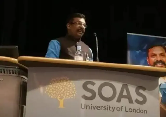 எஸ்.ஓ.ஏ.எஸ். பல்கலையில் திருமாவளவன்