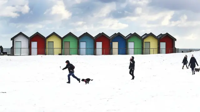 Пляж в городе Блайс, Нортамберленд
