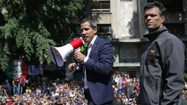 Juan Guaidó e Leopoldo López