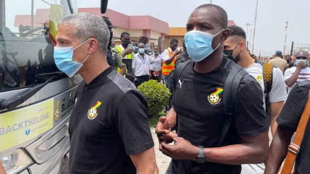 Arrival of Black stars for Kumasi, venue of di match wit Nigeria