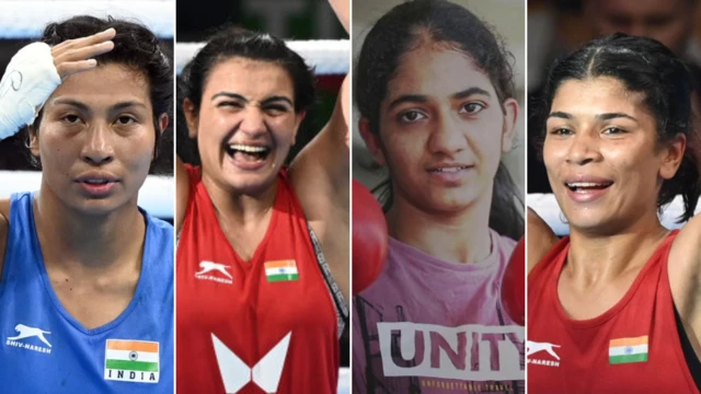 लवलीना बोरगोहेन, स्वीटी बूरा, नीतू घनघस और निख़त ज़रीन