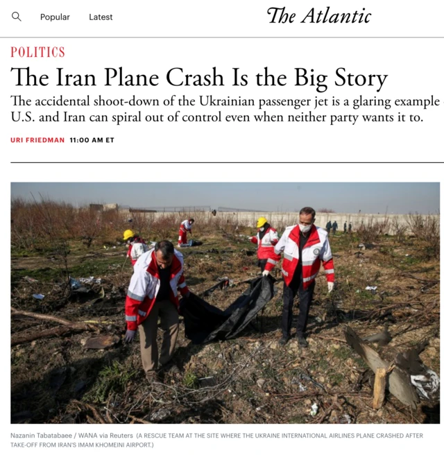 عکس یادداشت نشریه اتلانتیک