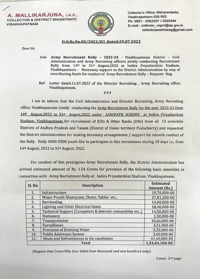 ఆర్మీ రిక్రూట్‌మెంట్ ర్యాలీ అగ్నిపథ్ అగ్నివీర్