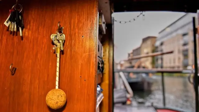 钥匙环上有浮标