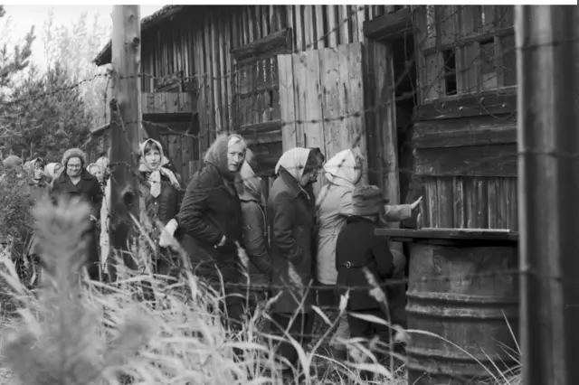 苏维埃时代，单位组织上岛参观