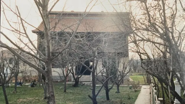 Kuća porodice Veličković posle spaljivanja