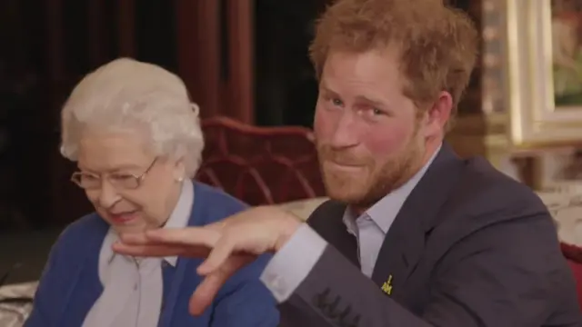 Prince Harry and the Queen