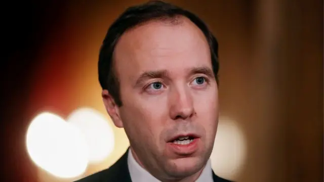 İngiltere Sağlık Bakanı Matt Hancock