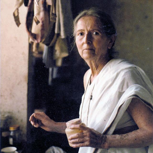 Savitri Devi in Delhi, in 1980