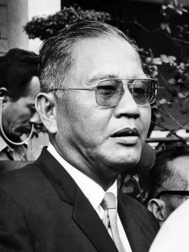 Tướng Dương Văn Minh, tổng thống cuối cùng của Việt Nam Cộng Hòa. Ảnh chụp năm 1971