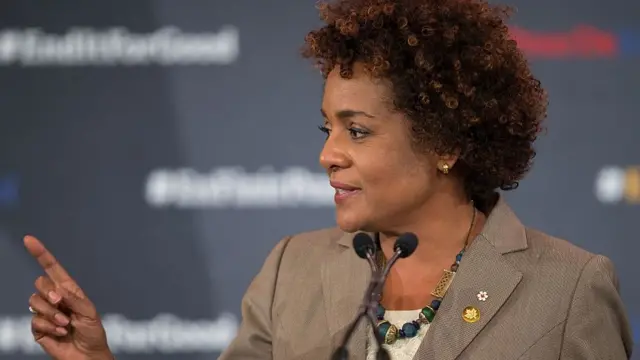Michaëlle Jean, la secrétaire générale de la Francophonie, a jugé "navrant de voir ce qui se déroule en République démocratique du Congo".
