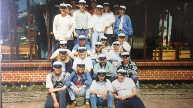 한 씨와 덴마크 동료 선수들의 모습