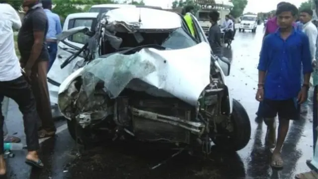 पीड़िता की कार