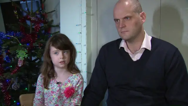 Florence Widdicombe and her father Ben