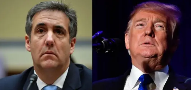 코언 전 변호인과 트럼프 대통령