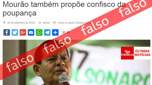 General Mourão fake news