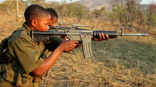 В отличие от егерей "Черной мамбы" "Храбрецы" вооружены