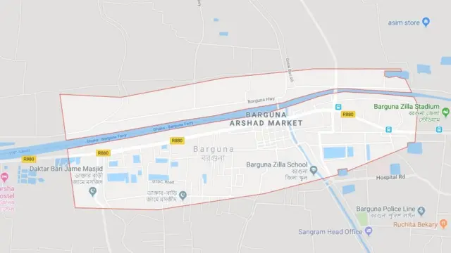 বরগুনা মানচিত্র