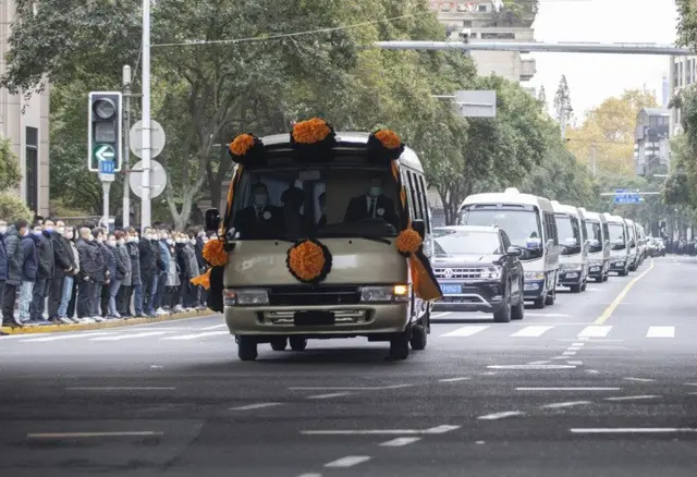 江澤民同志的遺體