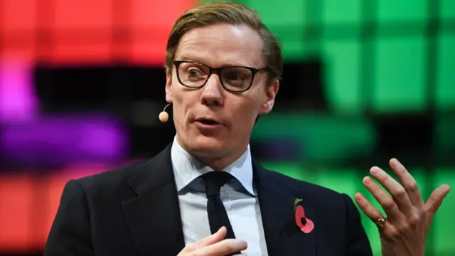 Ông Alexander Nix, CEO của Cambridge Analytica, tại một cuộc họp ở Bồ Đào Nha tháng 11/2017.