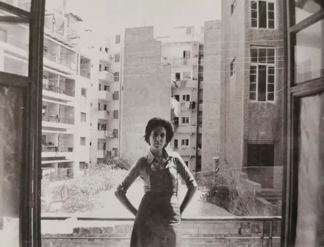 في منطقة الصنائع (بيروت) عام 1977