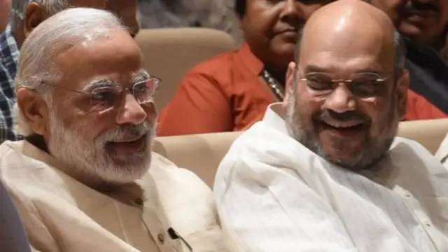 નરેન્દ્ર મોદી અને અમિત શાહની તસવીર
