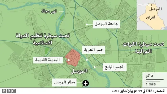 خريطة للموصل