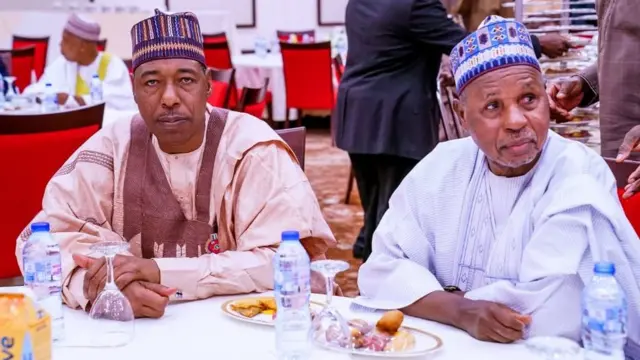 Gwamna Zulum da Gwamna Aminu Bello Masari