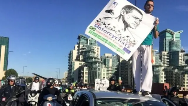 manifestação de motoboys