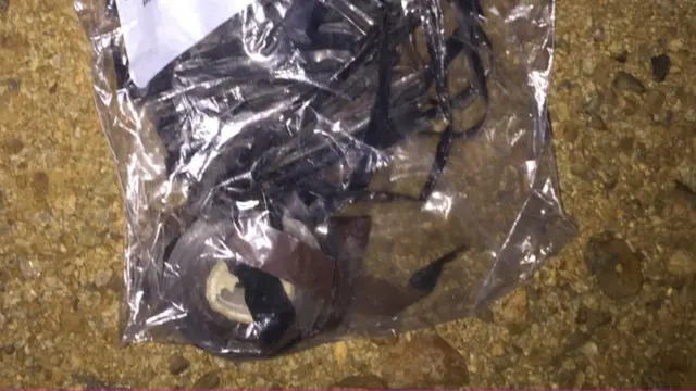 Fita de gravação em saco plástico