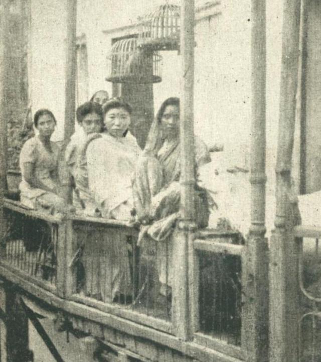 Prostitutas en Bombay, imagen de archivo.