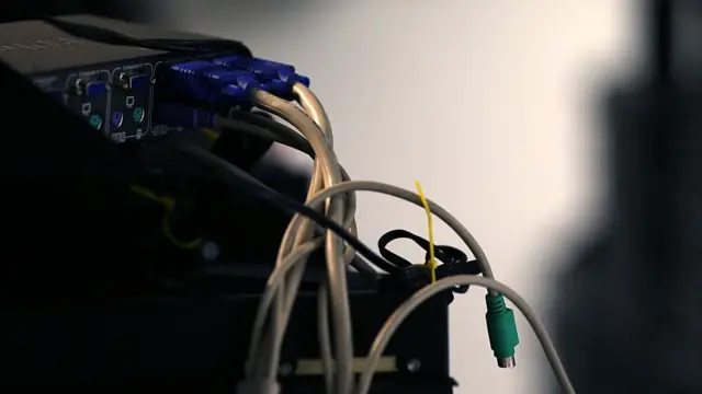 conexiones de cables a un router