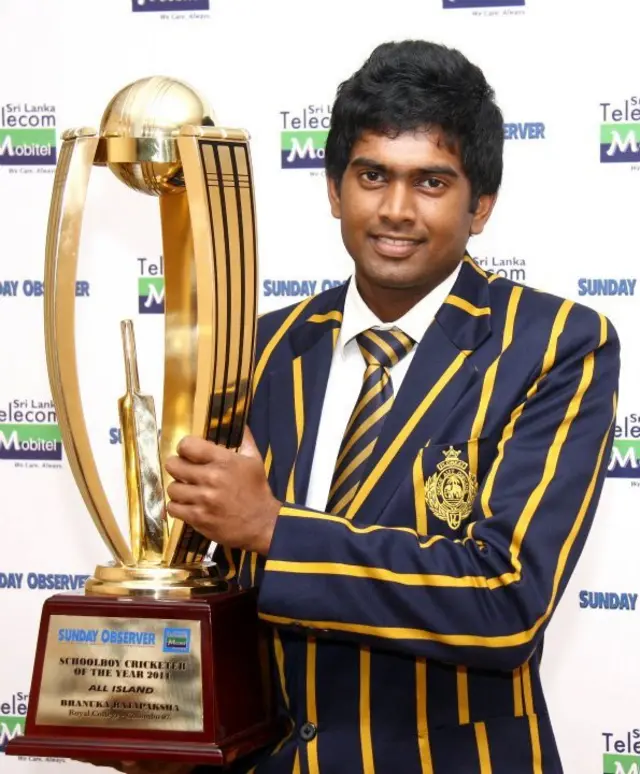 Banuka Rajpaksha- School boy Crickerter of the year 2011