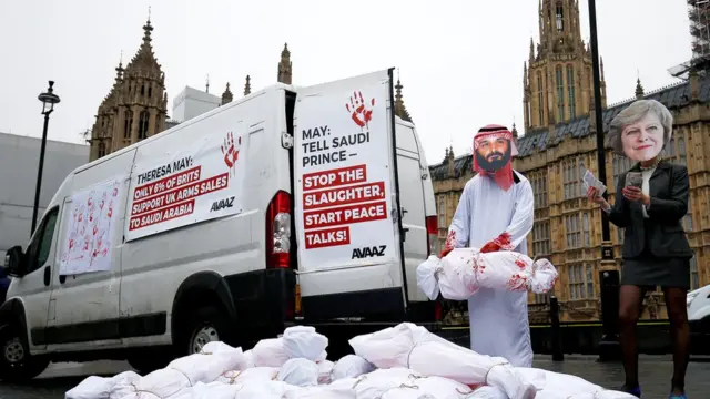 لندن تشهد أيضا مظاهرات مناهضة للسعودية ودورها في حرب اليمن