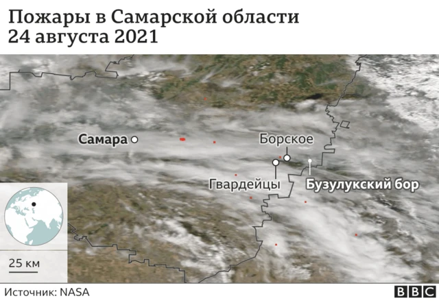 Карта Самарская область