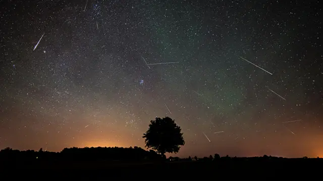 Una lluvia de meteoros