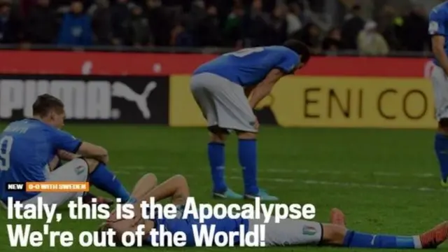 Italian newspaper Gazzetta dello Sport's headline