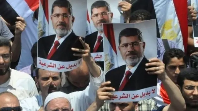 Eski Mısır Cumhurbaşkanı Muhammed Mursi'nin destekçileri