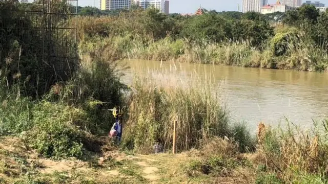 မူဆယ် မြို့အနီး တရုတ်- မြန်မာနယ်စပ်တစ်နေရာ