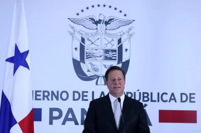 巴拿马总统巴雷拉发表讲话