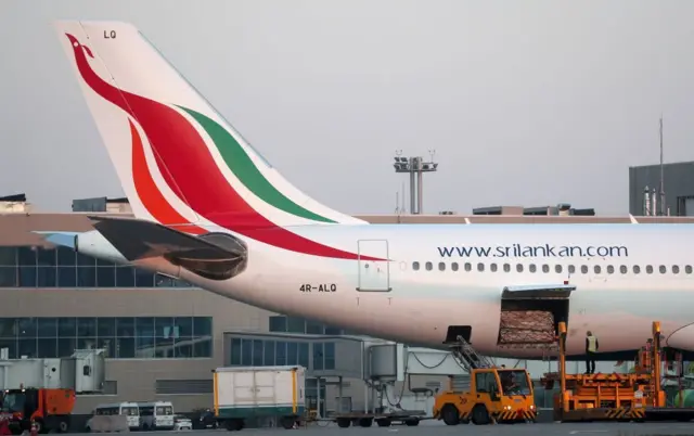 Sri Lankan Airlines aeroplane tail