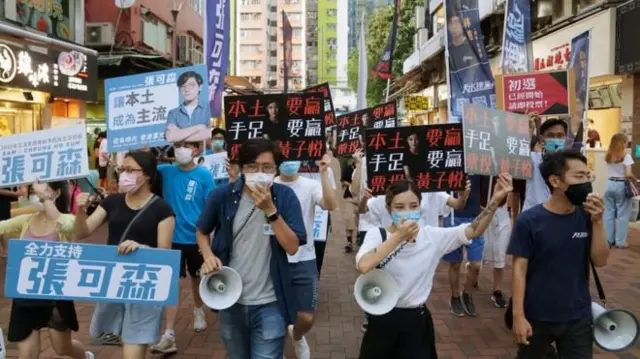 Manifestantes tomam ruajogar na lotofácil onlineHong Kongjogar na lotofácil onlineprotesto contra o governo da China