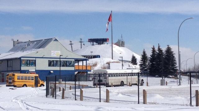 L'équipe a réalisé son dernier entraînement de la saison au parc olympique de Calgary dans la province d'Alberta dans l'Ouest du Canada.
