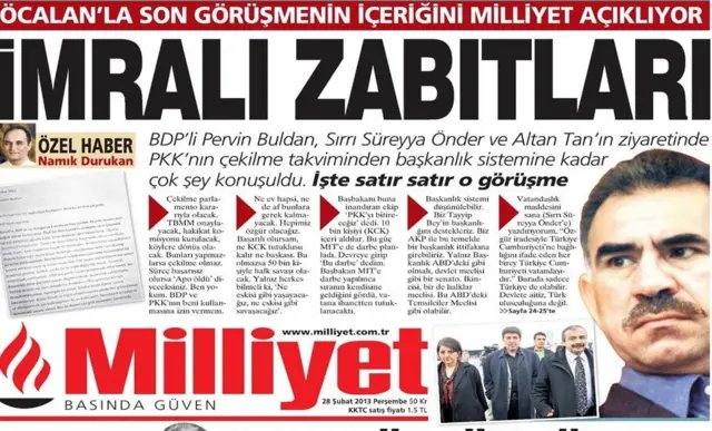 Milliyet manleti