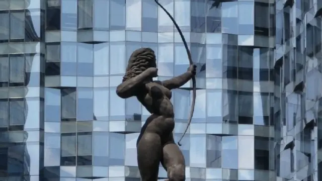Diana la Cazadora en la avenida Reforma.