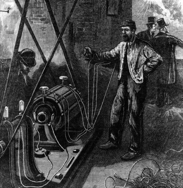 Generador eléctrico en 1878